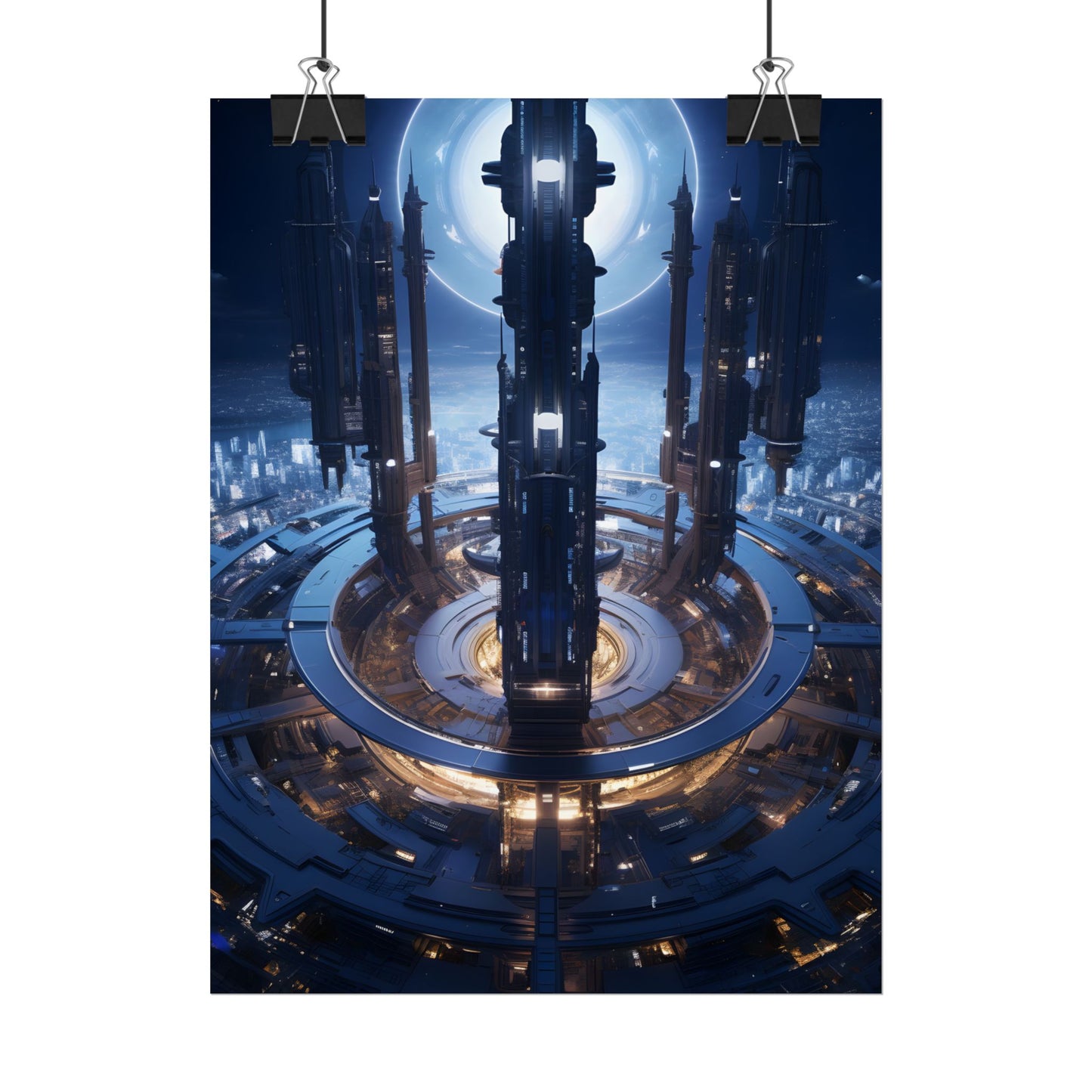 Massive Space Station: A Complex Oasis in Outer Space - Poster