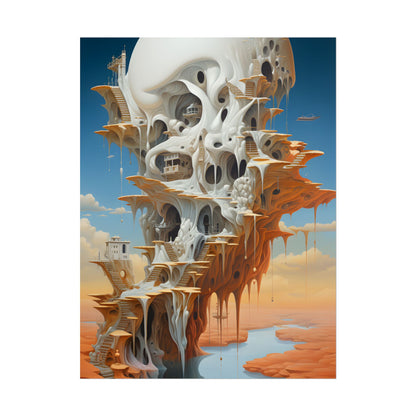 Surreal Dream World: Psychedelic Dreamscape Art - Poster