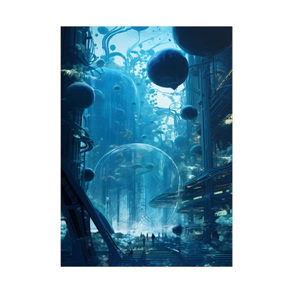 Underwater City of the Future: Sustainable Living in Harmony with Nature - Poster