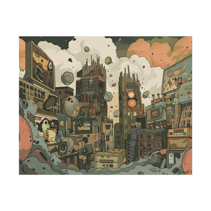 Comic Book Style Iconic Mask: Bold Lines and Dramatic Details - Poster