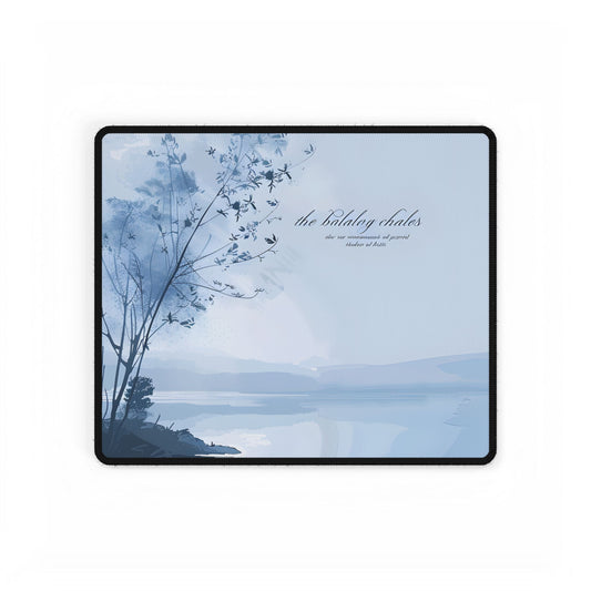 Serene Landscape: Inspirational Quote Art - Desk Mat