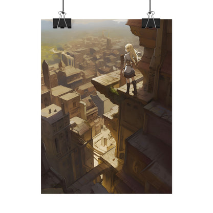 Peaceful Moments: Birds Soar High in Tranquility - Poster