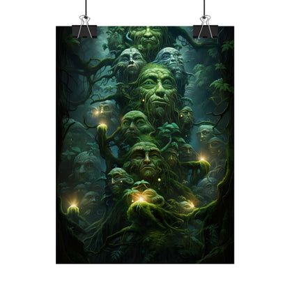 Mystical Ancient Forest Guardians: Natural Artwork - Poster