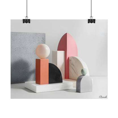 Minimalist Black & White Geometry Product Design: Artwork - Poster