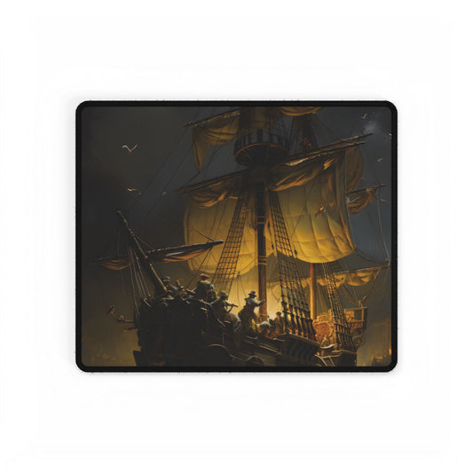 Time-Traveling Pirates: Swashbucklers on a Mission - Artwork - Desk Mat