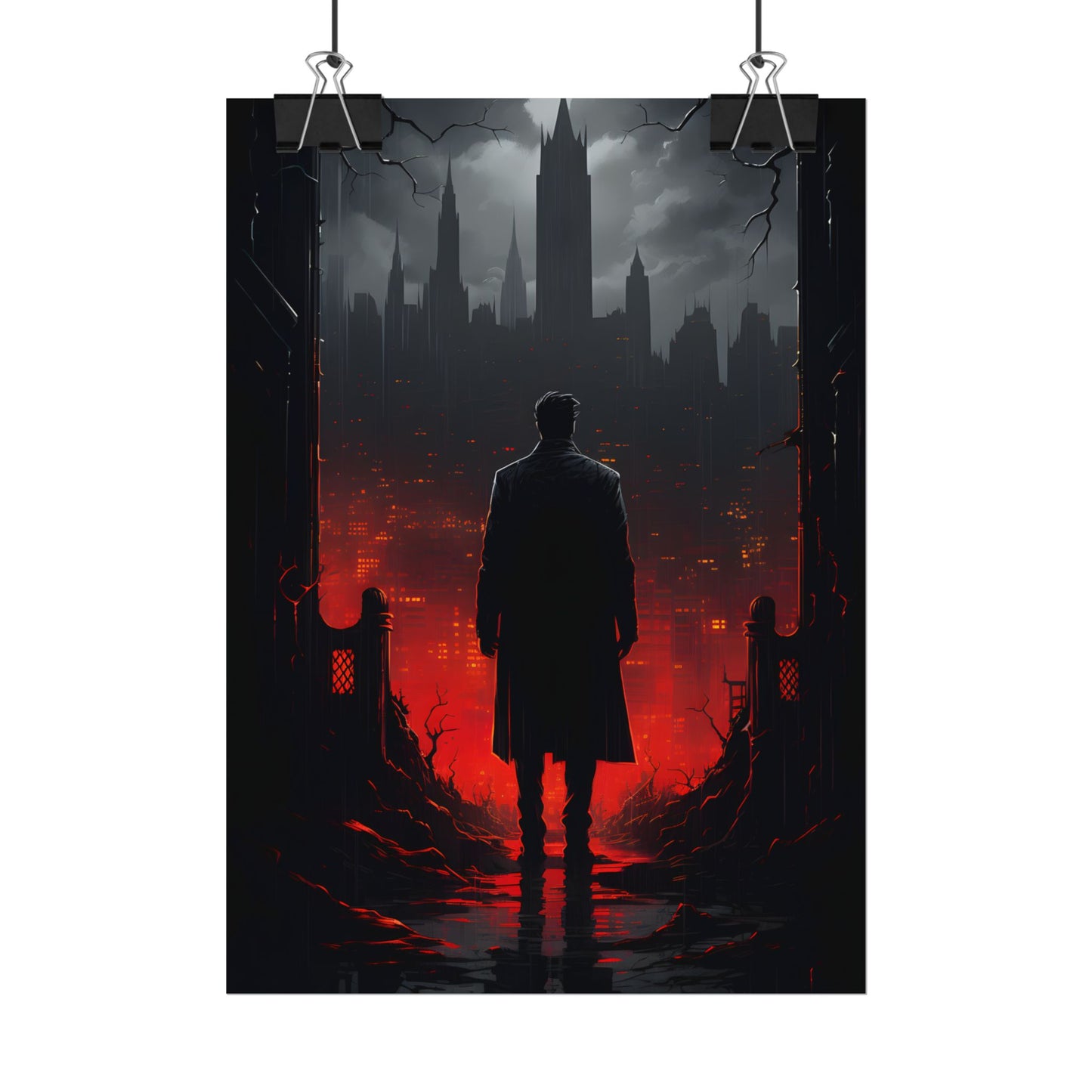 Urban Fantasy Detective: City Streets Mystery Artwork - Poster