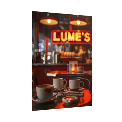 Retro Kitchen Diner: Vintage Artwork from Lukes - Poster
