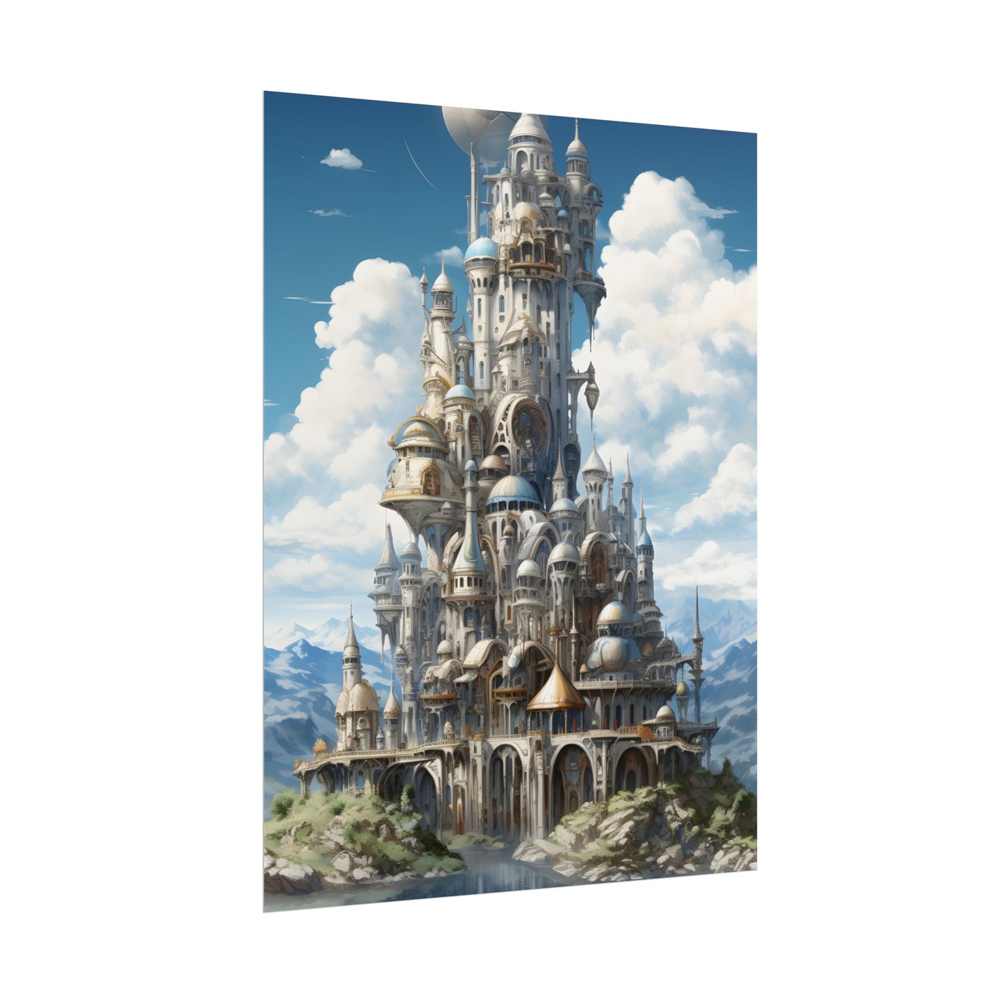 Floating City Columbia 6: Breathtaking Modern Cityscape - Poster