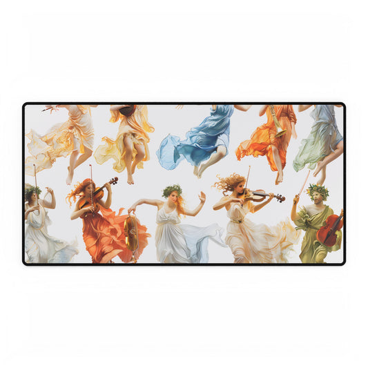 Ethereal Goddesses of Greece: Athena to Nemesis Artwork - Desk Mat