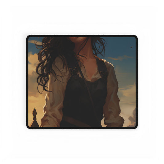 Intimate Hands: A Private Book Moment - Desk Mat