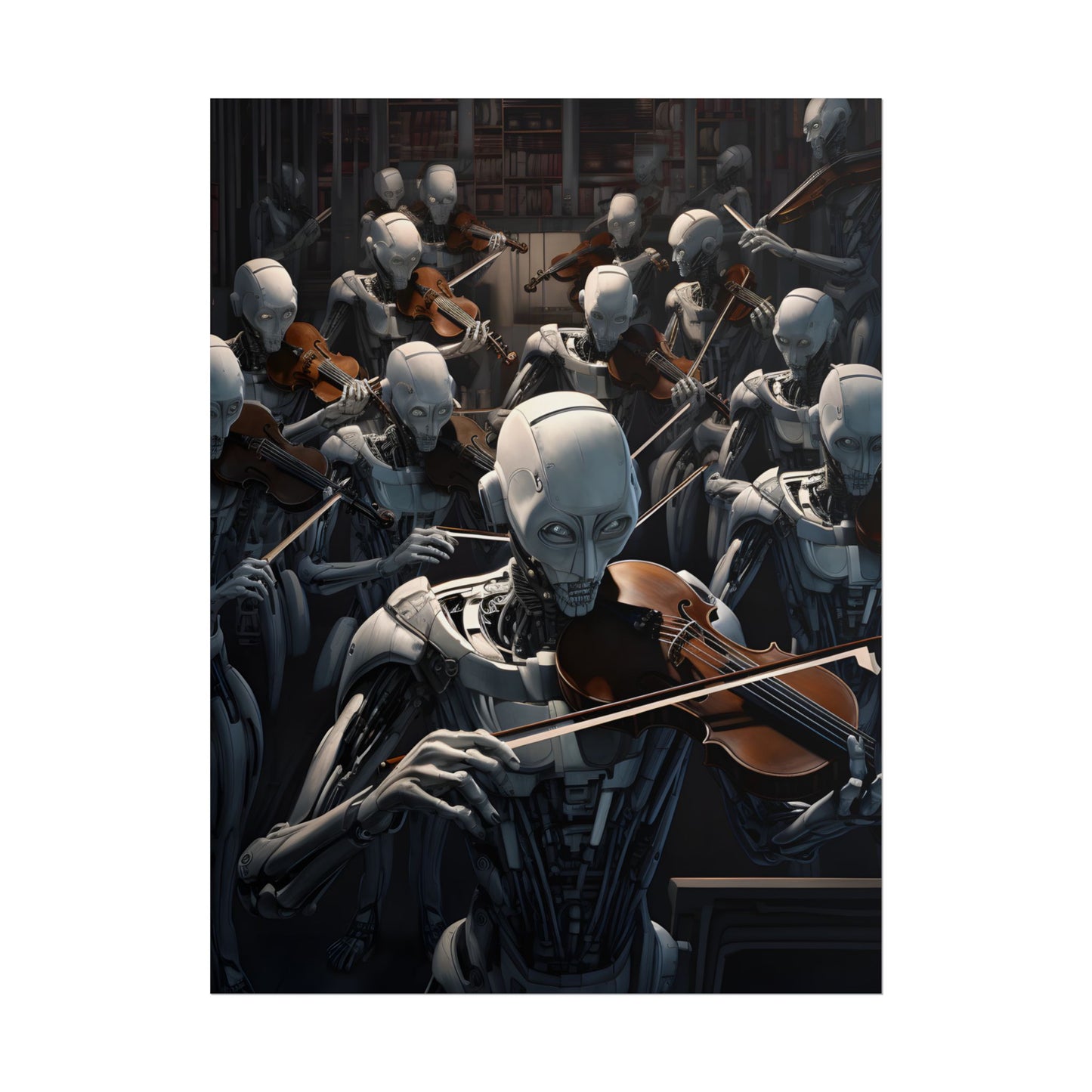 Sentient Robot Symphony: A Robot Orchestra - Poster