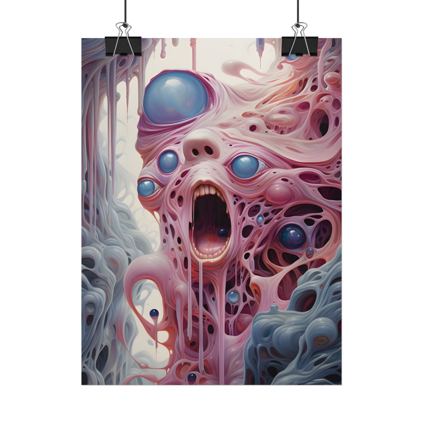 Fabric of Reality: Vibrant Portals and Rifts Artwork - Poster