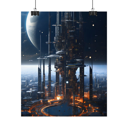 Massive Space Station: Industrial Orbit Artwork - Poster