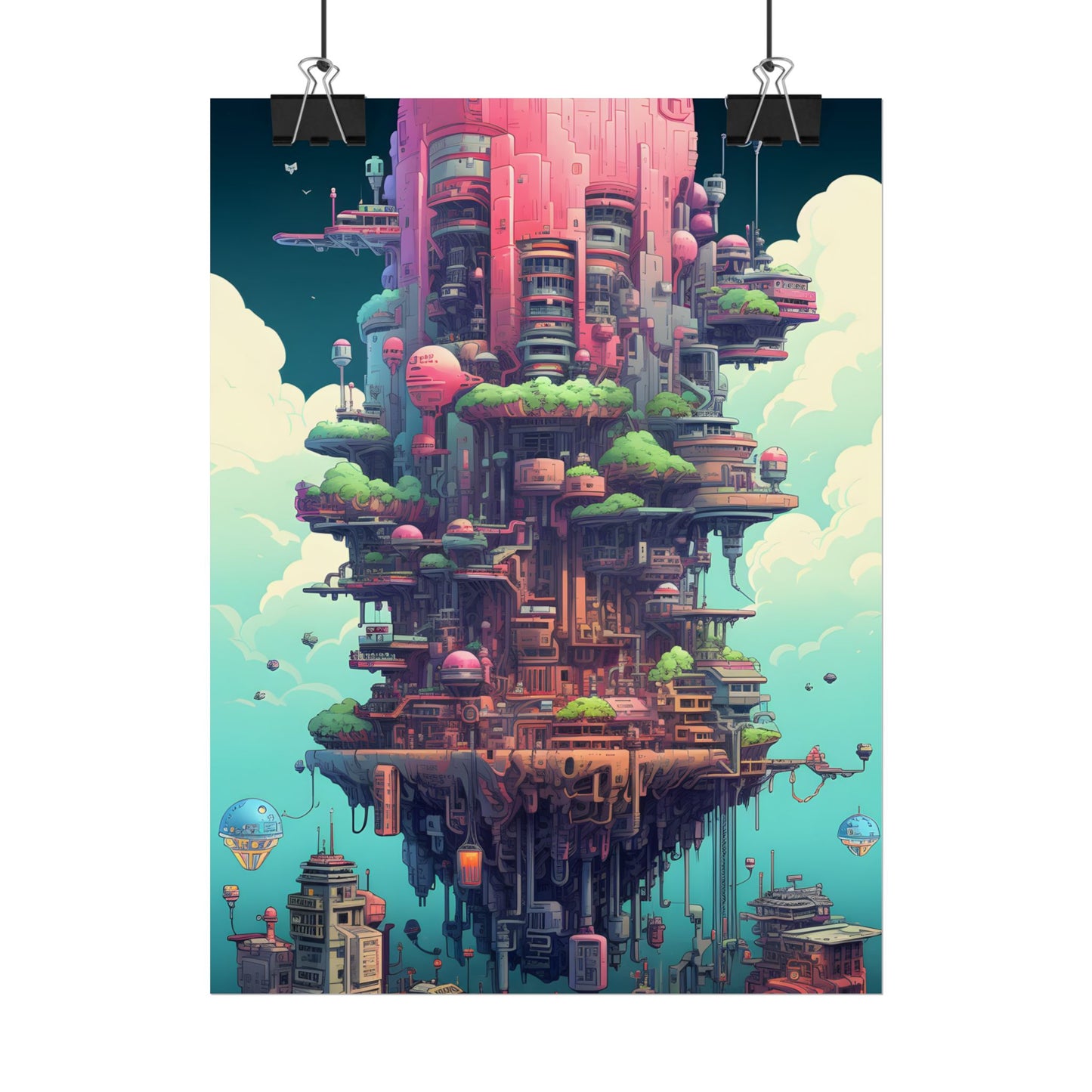 Gamified Pixelated Cyber-Pets: Colorful Digital Art - Poster