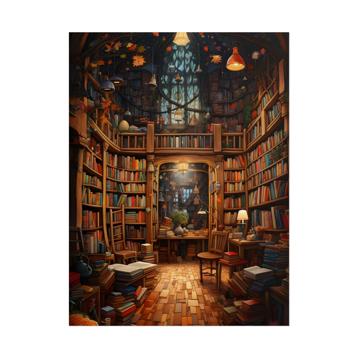 Charming Magical Bookshop: Cozy Book Lover's Paradise - Poster