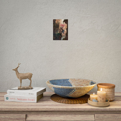 Dramatic Birds Eye View: Anime-Style Bird in Flight - Poster