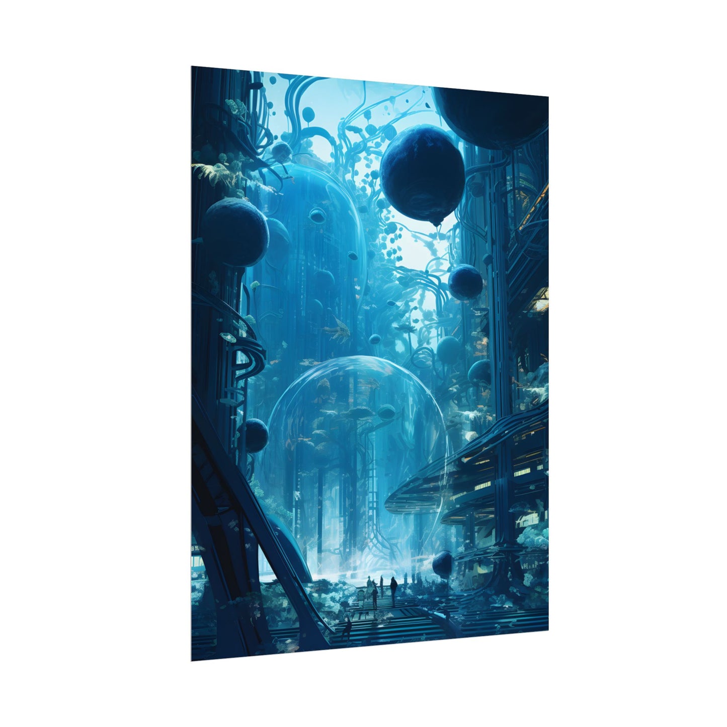 Underwater City of the Future: Sustainable Living in Harmony with Nature - Poster