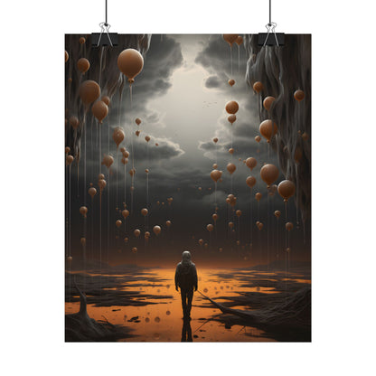 Freedom in Nature: Casual Outdoor Portrait - Poster