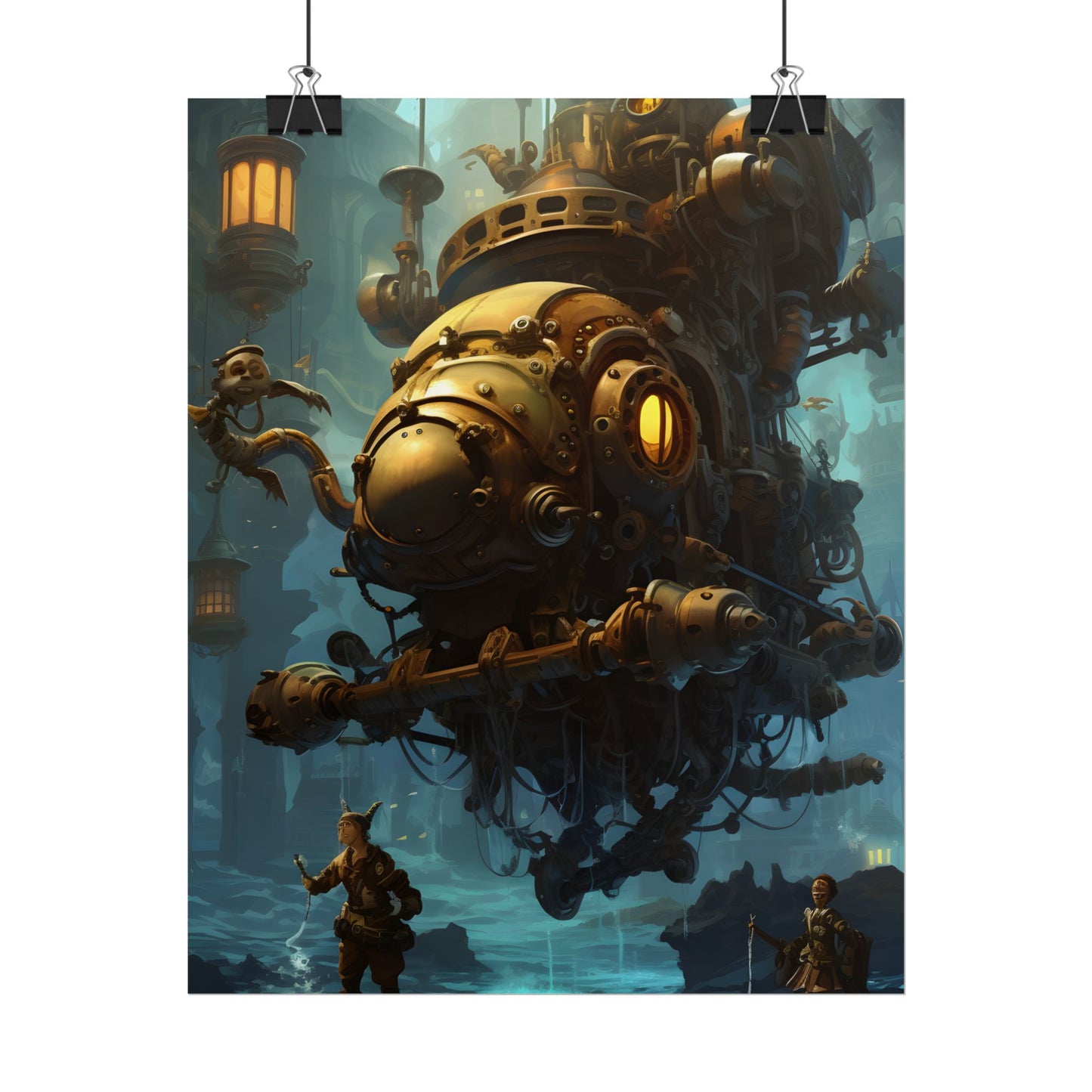 Epic Steampunk Oceanic Adventure: Crew Sets Sail - Poster