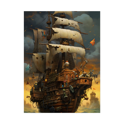Swashbuckling Time Travelers: Maritime Adventure - Poster