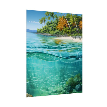 Tropical Island Paradise: Serene Natural Beauty - Poster