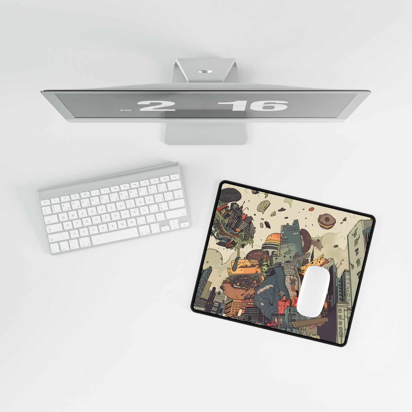 Heroic Figure in Spotlight: Voice of a Music Legend - Desk Mat