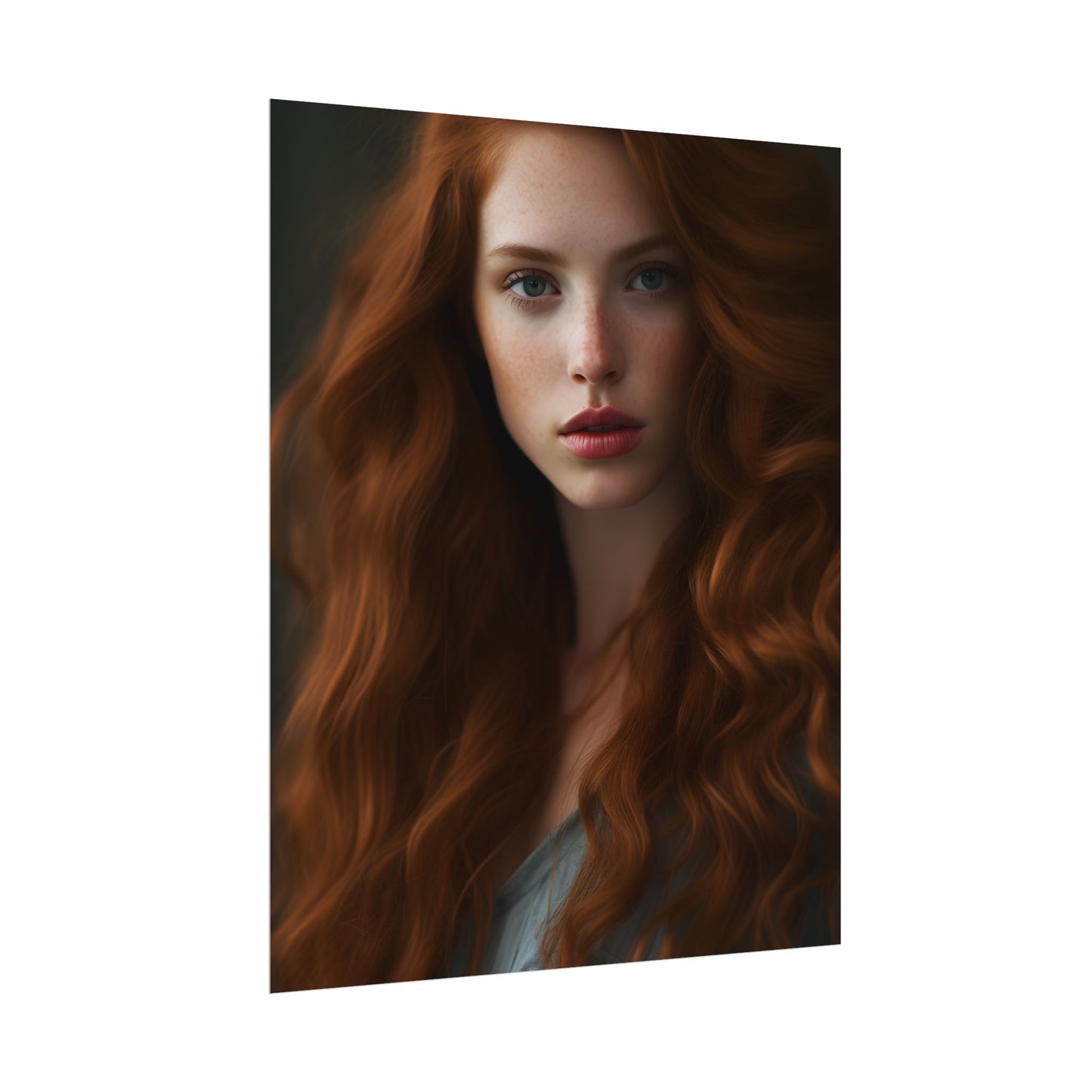 Redheaded Woman: Natural Beauty - Poster