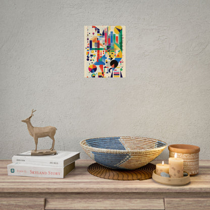 Colorful Educational Artwork: Statistical Illustration - Poster