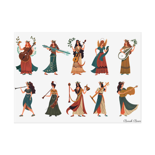 Ethereal Goddesses of Greece: Mythical Artwork - Poster