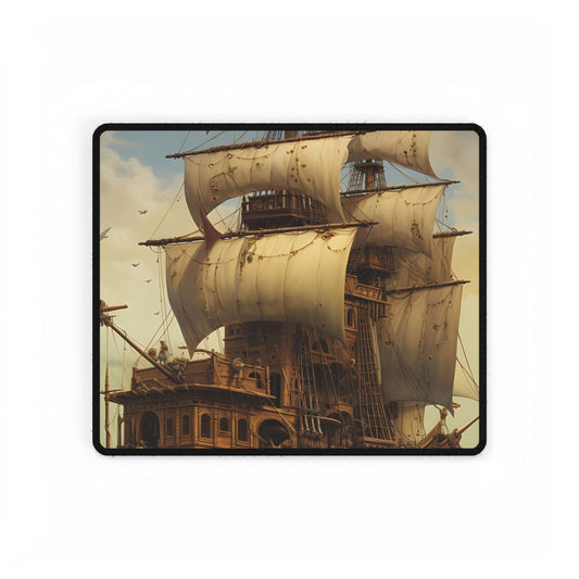Swashbuckling Time Travelers: A Pirate's Adventure - Desk Mat