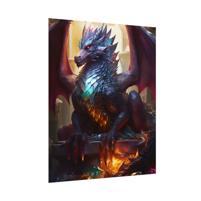 Ancient Dragon's Majestic Lair: Fantasy Guardians of Old - Poster
