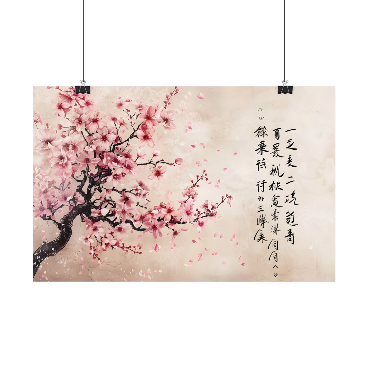 Elegant Cherry Blossom: Japanese Art Photography - Poster