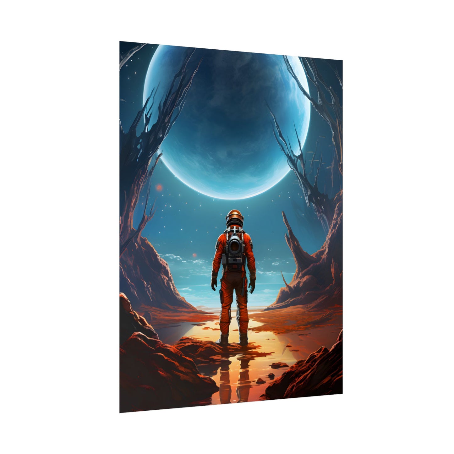 Futuristic Wilderness Explorer - Poster