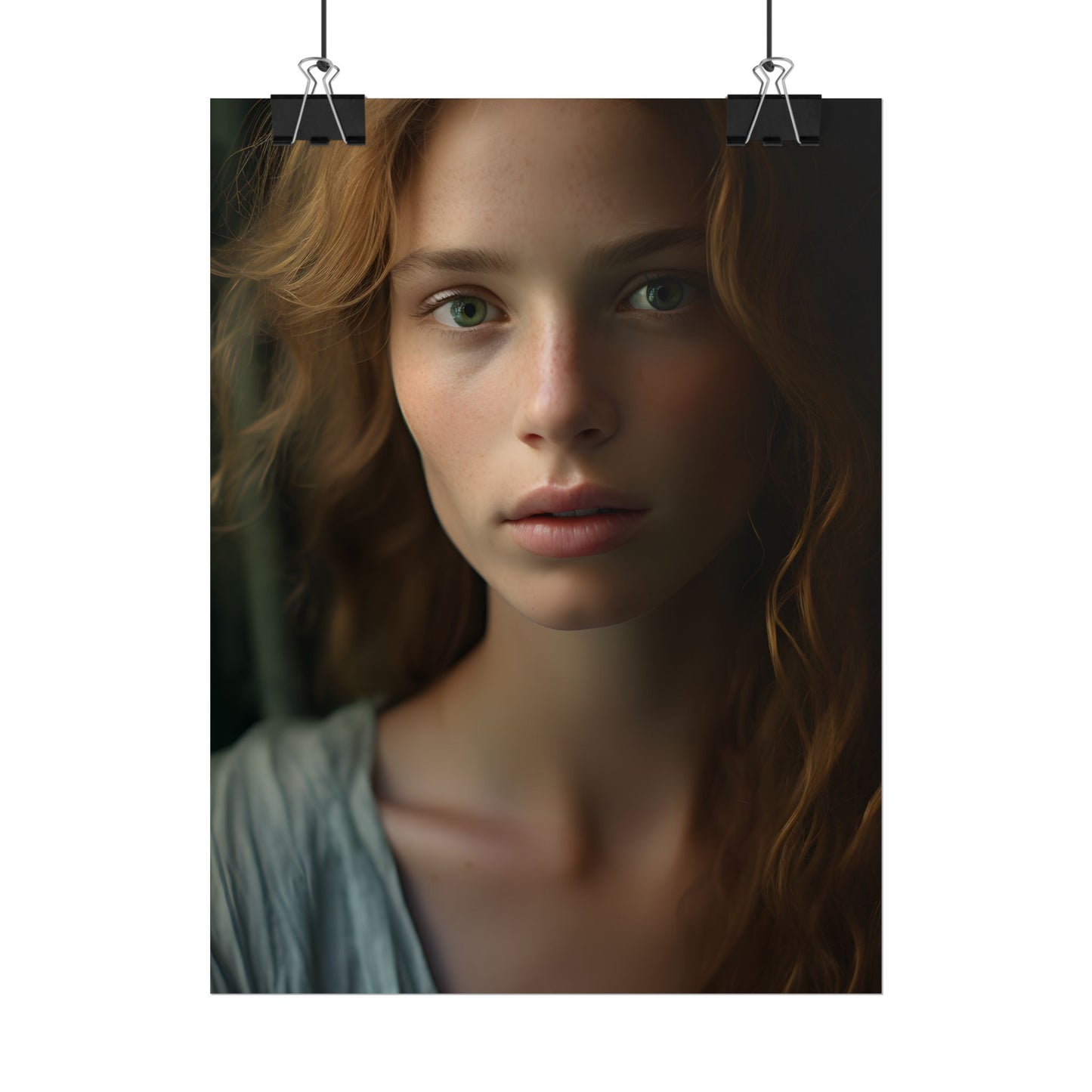 Close-Up Joy: Light Blue Eyes - Poster