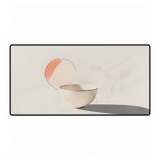 Modern Product Art: Minimalist Illustration with Bold Text - Desk Mat