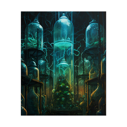 Molecular Secrets: Laboratory Artwork Showcase - Poster
