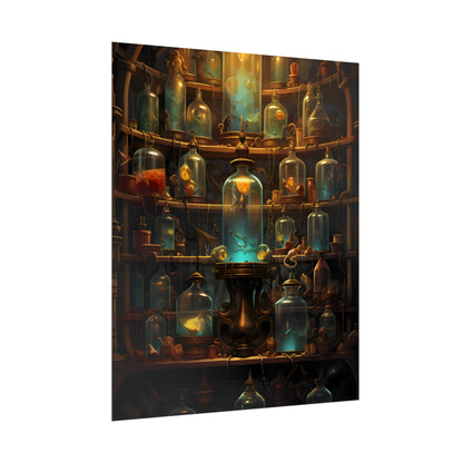Lab Curiosities: Mysterious Research Space Artwork - Poster