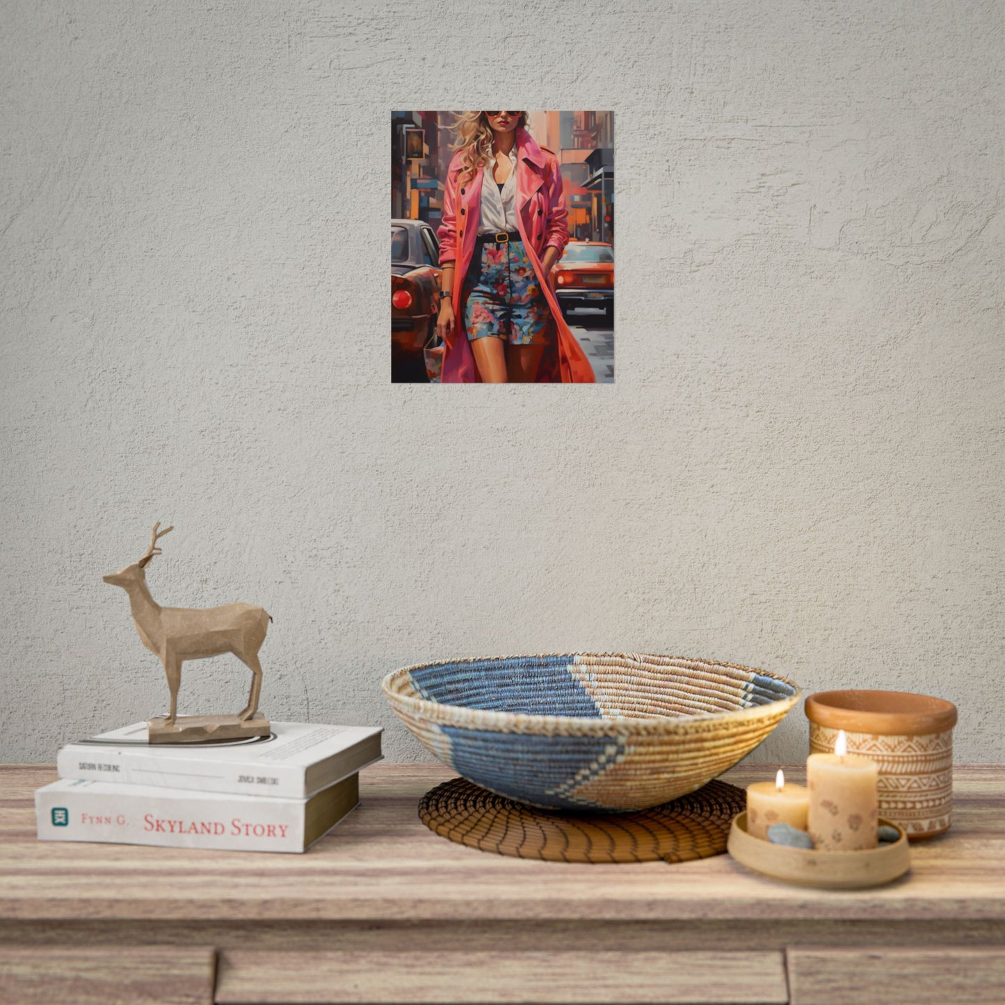 Urban Fashionista: City Street Photography Artwork - Poster