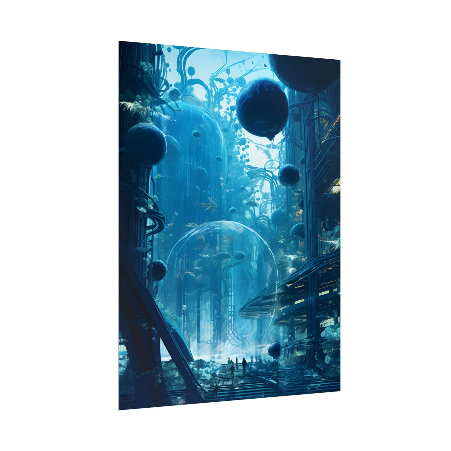 Underwater City of the Future: Sustainable Living in Harmony with Nature - Poster