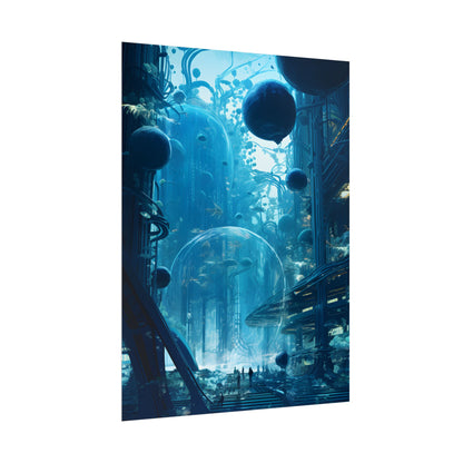 Underwater City of the Future: Sustainable Living in Harmony with Nature - Poster