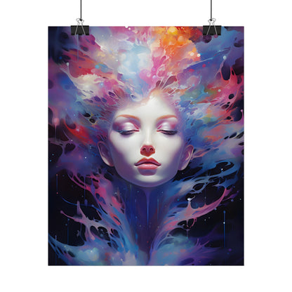 Otherworldly Celestial Dreams: Impressionistic Art Gallery - Poster