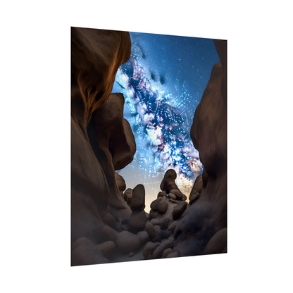 Stargazing Night Sky: Celestial Beauty of the Universe - Poster