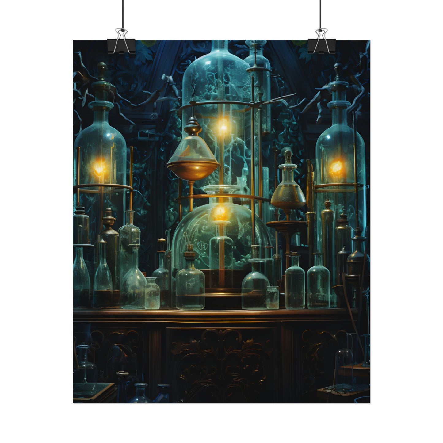 Laboratory Scene: Scientist in Chemical Research - Poster