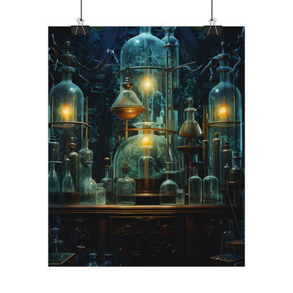 Laboratory Scene: Scientist in Chemical Research - Poster