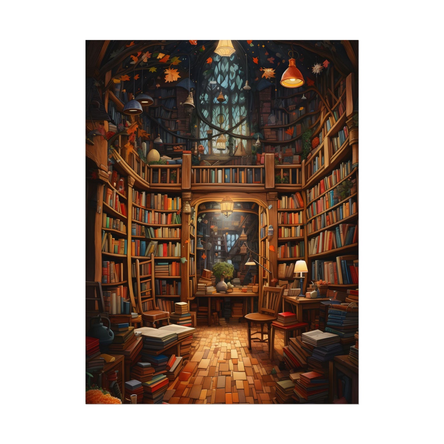 Charming Magical Bookshop: Cozy Book Lover's Paradise - Poster