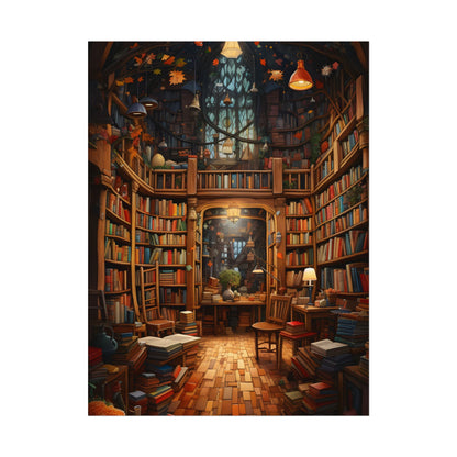 Charming Magical Bookshop: Cozy Book Lover's Paradise - Poster