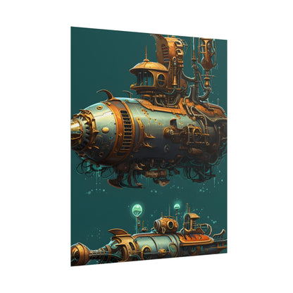 Steampunk Undersea Adventure: Captain Nemos' Submarine Odyssey - Poster