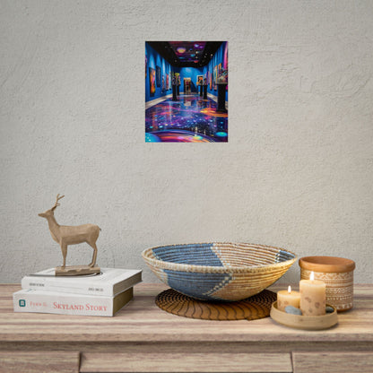 Celestial Art Gallery: Wide-Angle View with Soft Lighting - Poster