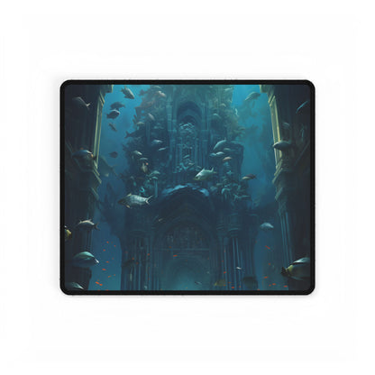 Lost Underwater City: Ancient Civilization Sunken in Blue Waters - Desk Mat