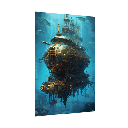 Steampunk Oceanic Adventure: Embarking on a Thrilling Voyage - Poster